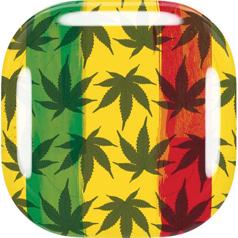 Marijuana Rasta Pattern Galaxy Buds Live Skin