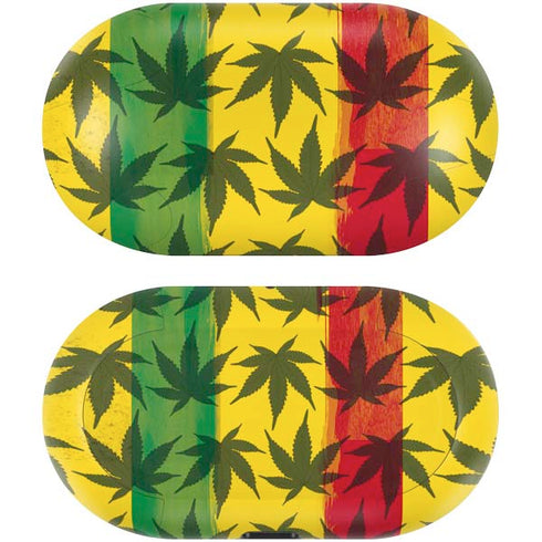 Marijuana Rasta Pattern Galaxy Buds Skin