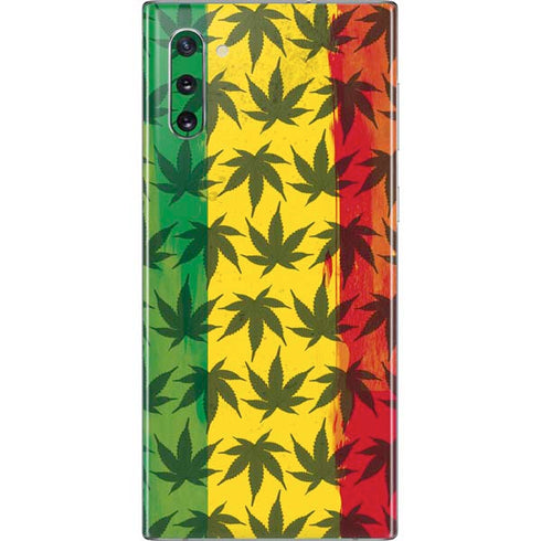 Marijuana Rasta Pattern Galaxy Note 10 Skin