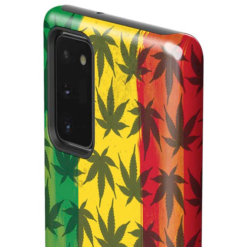 Marijuana Rasta Pattern Galaxy Note20 5G Pro Case