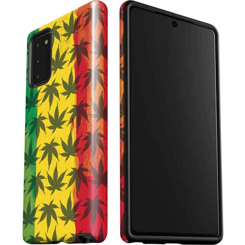 Marijuana Rasta Pattern Galaxy Note20 5G Pro Case