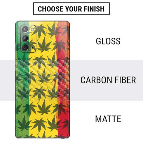 Marijuana Rasta Pattern Galaxy Note20 5G Skin