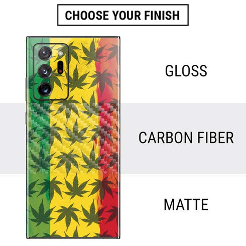 Marijuana Rasta Pattern Galaxy Note20 Ultra 5G Skin