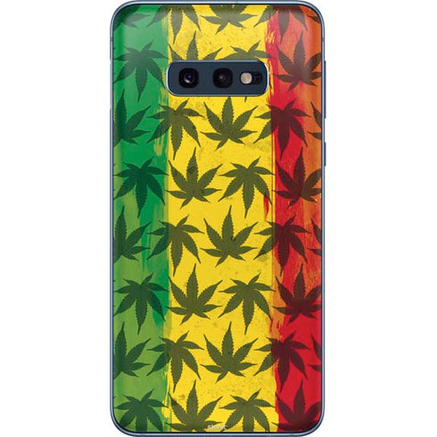 Marijuana Rasta Pattern Galaxy S10e Skin