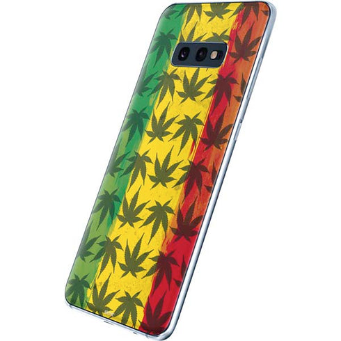 Marijuana Rasta Pattern Galaxy S10e Skin