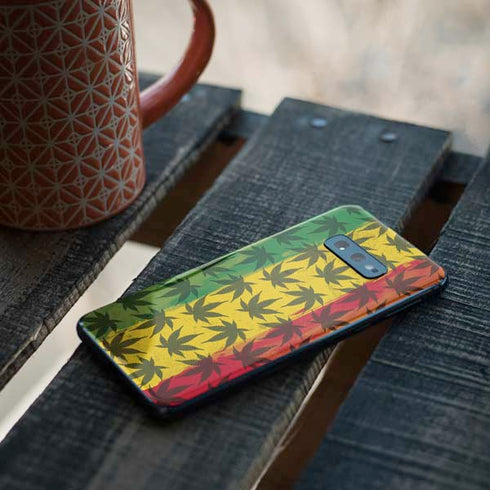 Marijuana Rasta Pattern Galaxy S10e Skin