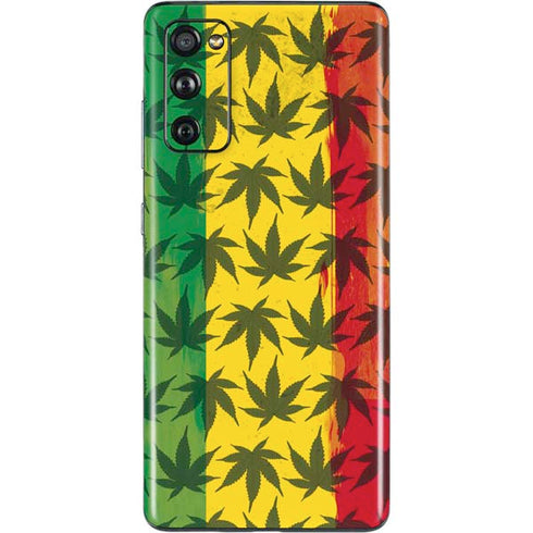Marijuana Rasta Pattern Galaxy S20 Fan Edition Skin
