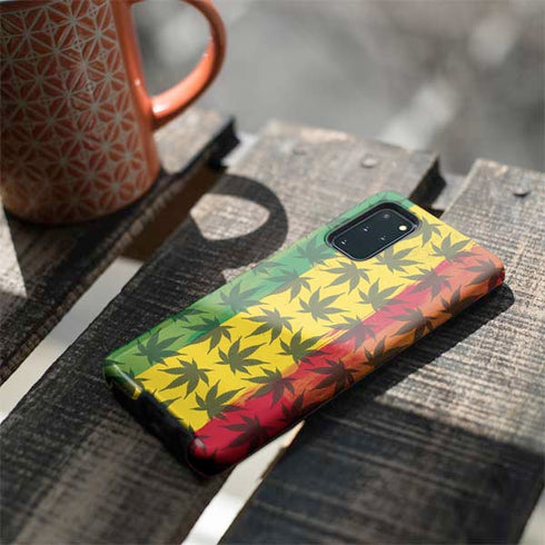 Marijuana Rasta Pattern Galaxy S20 Plus Pro Case