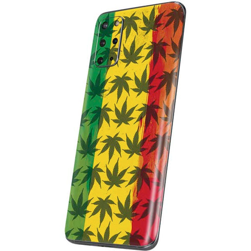 Marijuana Rasta Pattern Galaxy S20 Plus Skin