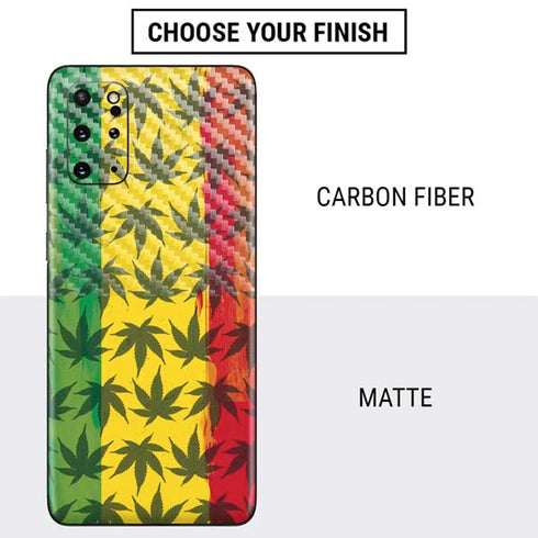 Marijuana Rasta Pattern Galaxy S20 Plus Skin