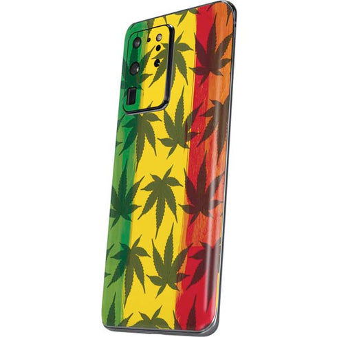 Marijuana Rasta Pattern Galaxy S20 Ultra 5G Skin