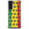 Marijuana Rasta Pattern Galaxy S21 5G Clear Case