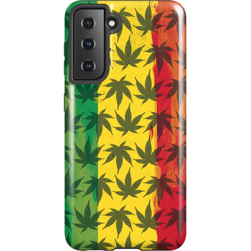 Marijuana Rasta Pattern Galaxy S21 5G Pro Case
