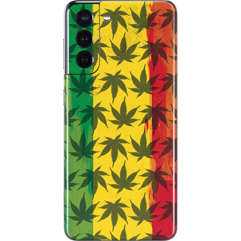 Marijuana Rasta Pattern Galaxy S21 5G Skin