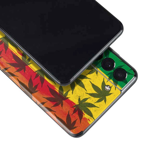 Marijuana Rasta Pattern Galaxy S21 5G Skin