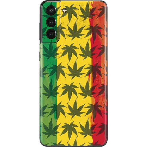 Marijuana Rasta Pattern Galaxy S21 Plus 5G Skin