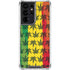 Marijuana Rasta Pattern Galaxy S21 Ultra 5G Clear Case