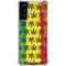 Marijuana Rasta Pattern Galaxy S22 Plus Clear Case