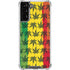 Marijuana Rasta Pattern Galaxy S22 Plus Clear Case