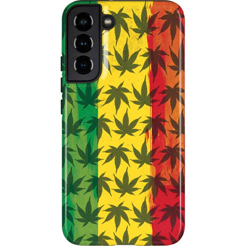 Marijuana Rasta Pattern Galaxy S22 Plus Pro Case