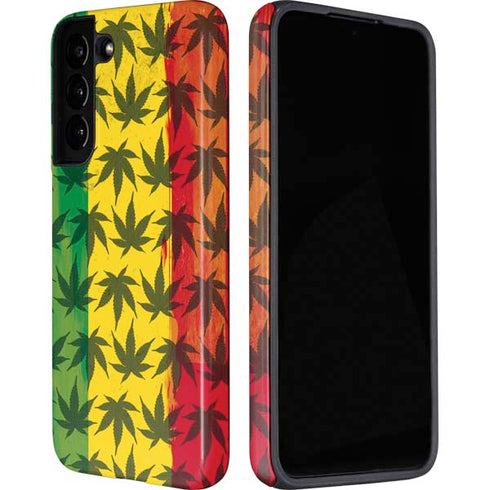 Marijuana Rasta Pattern Galaxy S22 Plus Pro Case