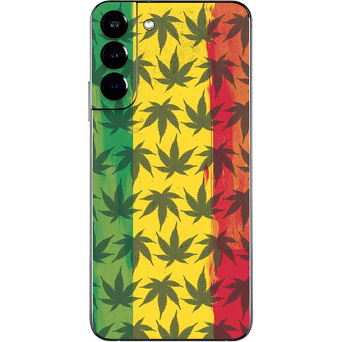 Marijuana Rasta Pattern Galaxy S22 Plus Skin