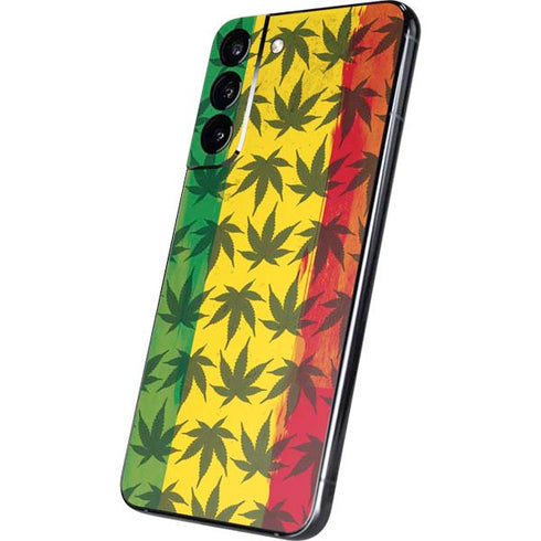 Marijuana Rasta Pattern Galaxy S22 Plus Skin