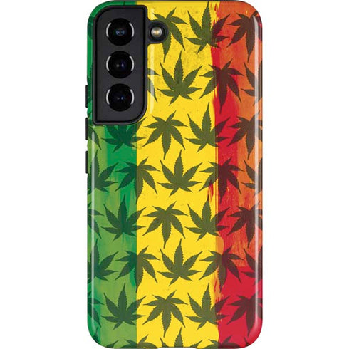 Marijuana Rasta Pattern Galaxy S22 Pro Case