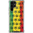 Marijuana Rasta Pattern Galaxy S22 Ultra Clear Case