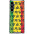Marijuana Rasta Pattern Galaxy S23 FE Clear Case