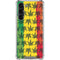 Marijuana Rasta Pattern Galaxy S23 Plus Clear Case