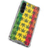 Marijuana Rasta Pattern Galaxy S23 Plus Clear Case