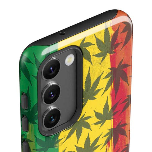 Marijuana Rasta Pattern Galaxy S23 Plus Pro Case