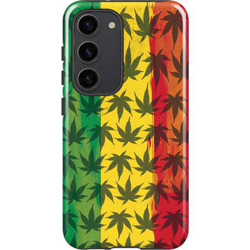 Marijuana Rasta Pattern Galaxy S23 Pro Case