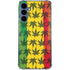 Marijuana Rasta Pattern Galaxy S24 Clear Case