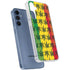Marijuana Rasta Pattern Galaxy S24 Clear Case