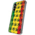 Marijuana Rasta Pattern Galaxy S24 Plus Clear Case