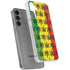 Marijuana Rasta Pattern Galaxy S24 Plus Clear Case