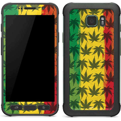 Marijuana Rasta Pattern Galaxy S7 Active Skin