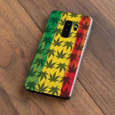 Marijuana Rasta Pattern Galaxy S9 Plus Skin