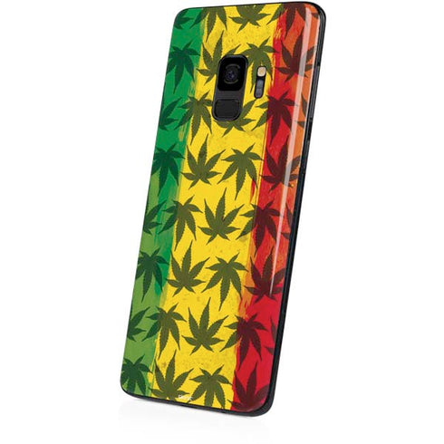Marijuana Rasta Pattern Galaxy S9 Skin