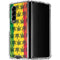 Marijuana Rasta Pattern Galaxy Z Fold4 5G Clear Case