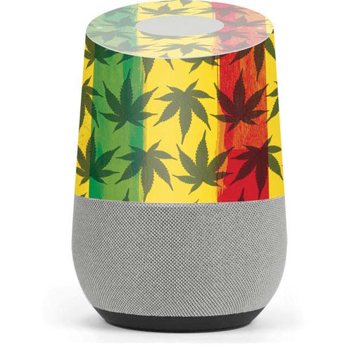 Marijuana Rasta Pattern Google Home Skin