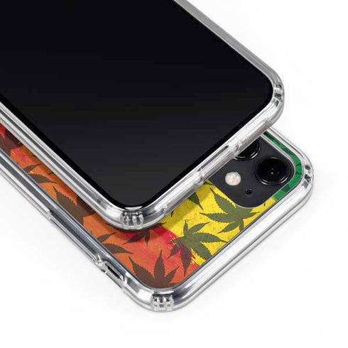 Marijuana Rasta Pattern iPhone 11 Clear Case