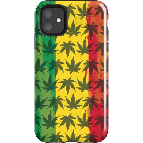 Marijuana Rasta Pattern iPhone 11 Impact Case