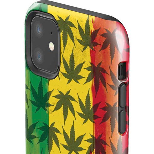 Marijuana Rasta Pattern iPhone 11 Impact Case