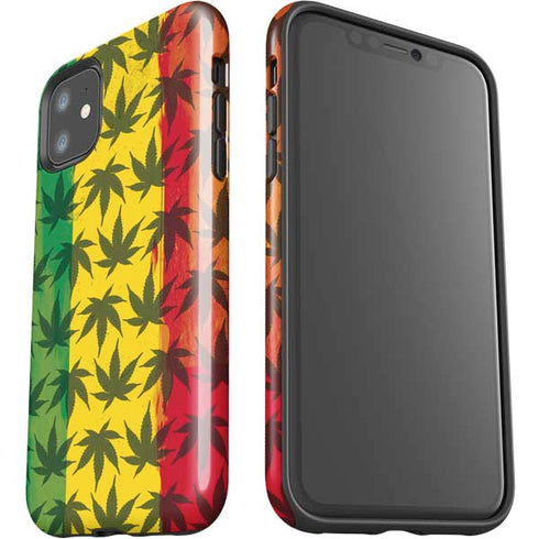 Marijuana Rasta Pattern iPhone 11 Impact Case
