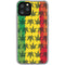 Marijuana Rasta Pattern iPhone 11 Pro Clear Case