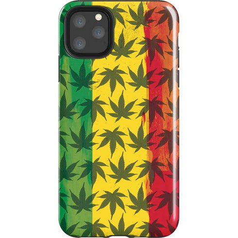 Marijuana Rasta Pattern iPhone 11 Pro Max Impact Case