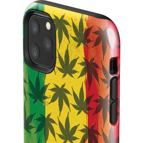 Marijuana Rasta Pattern iPhone 11 Pro Max Impact Case